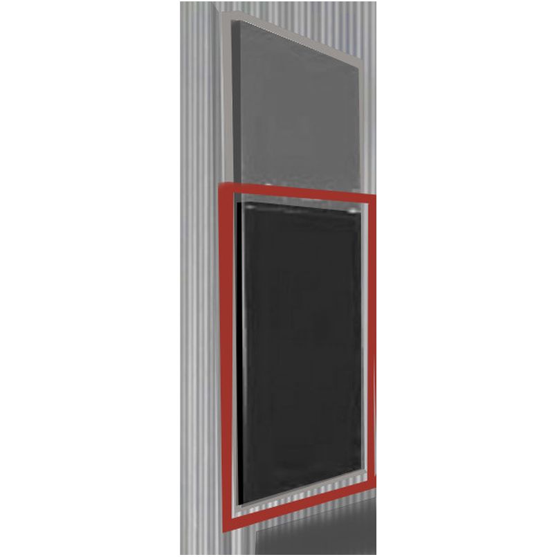 DOOR PANEL 2652 BLK ACRYL